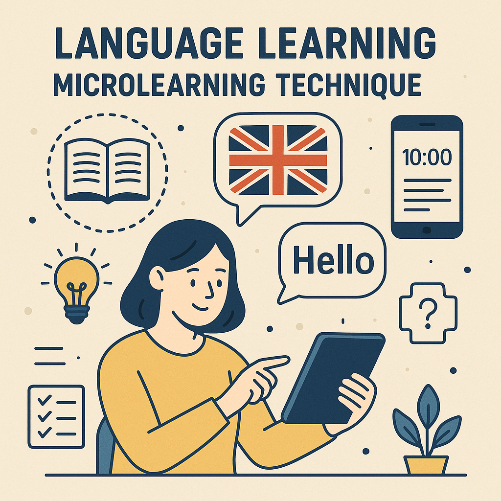 استفاده از تکنیک Microlearning در یادگیری روزانه‌ی واژگان